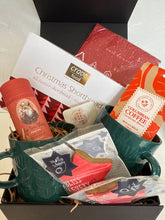 Load image into Gallery viewer, Christmas gift box of cookies cups and tea and coffee