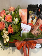 Load image into Gallery viewer, Flowers and gift hamper