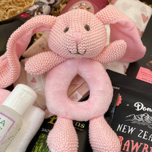 Load image into Gallery viewer, Baby girl bunny rattle
